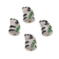 Abalorios de porcelana de animal, Oso Panda, Bricolaje, color mixto, 17x11x10mm, 500PCs/Bolsa, Vendido por Bolsa