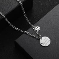 нержавеющая сталь Свитер ожерелье, Другое покрытие, Мужский, серебряный, длина:Приблизительно 23.62 дюймовый, продается PC