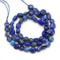 Perles de pierre lasurite naturelles, Lapis lazuli, Irrégulière, DIY, bleu, 6-8mm cm, Vendu par brin