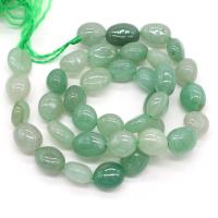 Perle en aventurine verte, Irrégulière, naturel, DIY, vert, 10-12mm cm, Vendu par brin
