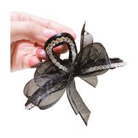 Hair Claw Clips, Zinc Alloy, plated, 8 pieces & for woman & with rhinestone 60mm 