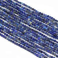 Perles de pierre lasurite naturelles, Lapis lazuli, Plat rond, DIY & facettes, violet, 4mm cm, Vendu par brin
