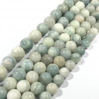 Perles aigue-marine, Rond, poli, DIY, couleurs mélangées cm, Vendu par brin
