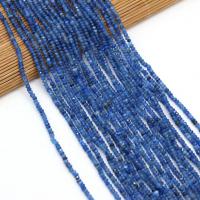Perla De Cianita Natural, ábaco, Bricolaje & facetas, azul, 2x3mm, longitud:38 cm, Vendido por Sarta