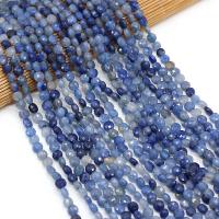 Perles Aventurine bleu , aventurine bleue, Plat rond, DIY & facettes, bleu, 6mm cm, Vendu par brin