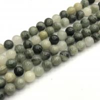 Green Grass Stone Beads, Round, polished, DIY, green cm 