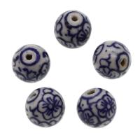 Printing Porcelain Beads, Round, DIY, mixed colors 