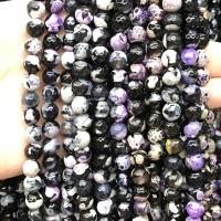 Natürliche Feuerachat Perlen, rund, poliert, DIY & facettierte, keine, Länge:38 cm, verkauft von Strang