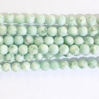Single Gemstone Beads, Natural Stone, Round, polished, green cm 