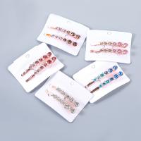 Hair Slide, Zinc Alloy, 2 pieces & fashion jewelry & for woman & with rhinestone [
