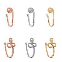 Brass Nose Piercing Jewelry, plated, Unisex 15mm 