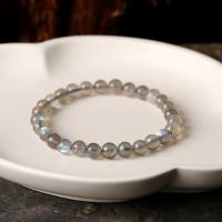 Moonstone Bracelet, Round, natural, for woman, 6-6.5mm,14-16cm 