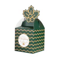 Papel Caja de regalo de embalaje, Impresión, Diseño de Navidad & diferente color y patrón para la elección, 85x85x180mm, Vendido por UD