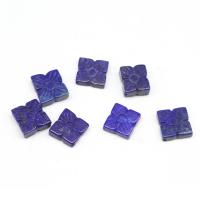 Perles de pierre lasurite naturelles, Lapis lazuli, Trèfle à quatre feuilles, DIY, bleu Vendu par PC