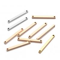 Stainless Steel Connector Bar, Rectangle, plated 