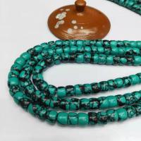 Perles en Turquoise synthétiques, poli, DIY, couleurs mélangées cm, Vendu par brin