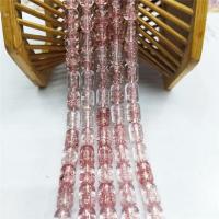 Knistern Quarz Perlen, Trommel, poliert, DIY, Rosa, 8x12mm, Länge:38 cm, verkauft von Strang