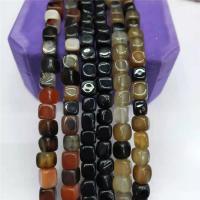 Natural Miracle Agate Beads, Cube, polished, DIY cm 