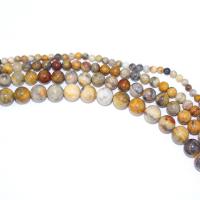Natürliche verrückte Achat Perlen, Verrückter Achat, rund, DIY, gemischte Farben, Länge:40 cm, verkauft von Strang