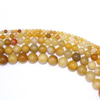 Jade Yellow Bead, Round, DIY, yellow cm 