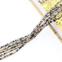 Dalmatinische Perlen, Dalmatiner, Zylinder, poliert, DIY, gemischte Farben, 4x13mm, Länge:39 cm, verkauft von Strang