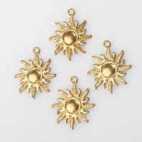 Brass Jewelry Pendants, Sun, original color 