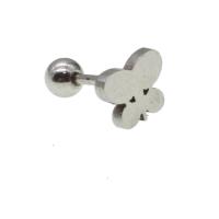 Stainless Steel Ear Piercing Jewelry, Butterfly, for woman, original color 