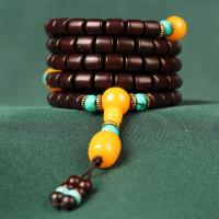 108 Mala Beads, Red Sandalwood Willow, Unisex, 8mm 
