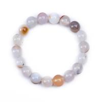 Agate Bracelets, polished, Unisex white Approx 7.48 Inch 