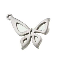 Stainless Steel Animal Pendants, Butterfly, original color 