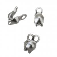 Stainless Steel Bead Tips, DIY, original color Approx 1mm 