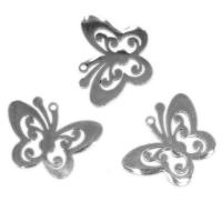 Stainless Steel Jewelry Charm, Butterfly 