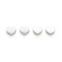 Sterling Silver Beads, 925 Sterling Silver, Heart, DIY Approx 1.1mm 