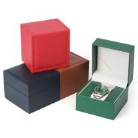 Caja de reloj de cuero, Cuero de PU, Cuadrado, más colores para la opción, 110x110x88mm, Vendido por UD