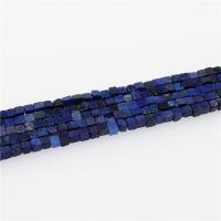 Perles de pierre lasurite naturelles, Lapis lazuli, cube, poli, couleur de lapis-lazuli Environ 15.35 pouce, Environ Vendu par brin
