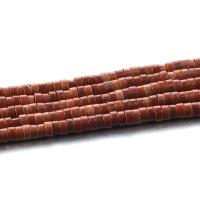 Natürliche Malachit Perlen, flache Runde, poliert, rot, 3x6mm, Länge:ca. 15.35 ZollInch, verkauft von Strang