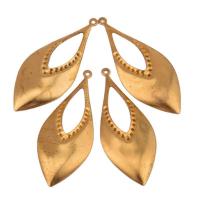 Brass Jewelry Pendants, Teardrop, golden 