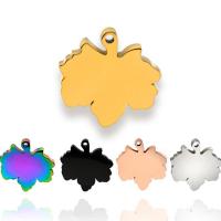 Stainless Steel Leaf Pendant, Maple Leaf, plated, fashion jewelry 