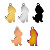Stainless Steel Animal Pendants, Dog, plated, fashion jewelry 