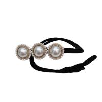 Moño Hacedor del Pelo, aleación de zinc, con Perlas plásticas, Estilo coreano & diferentes estilos para la opción & para mujer, 320mm, Vendido por UD