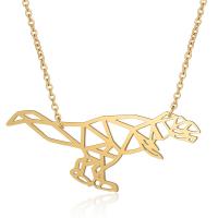 Titanium Steel Jewelry Necklace, Dinosaur, for woman cm 