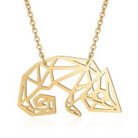 Titanium Steel Jewelry Necklace, Chameleon, for woman cm 