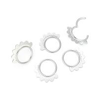 Stainless Steel Ear Piercing Jewelry, Unisex & hollow 
