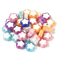 Deux couleures perles acryliques, Acrylique, DIY, multicolore Vendu par sac