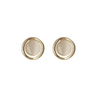 Cats Eye Earring, Zinc Alloy, with Cats Eye, for woman, 15mm 