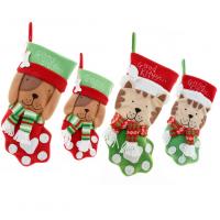 Christmas Stocking and Holder for your Mantel, Cloth, Christmas Design  