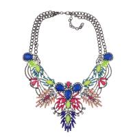 Fashion Statement Necklace, Zinc Alloy, with 2.75 inch extender chain, for woman & multi-strand Approx 17 Inch 
