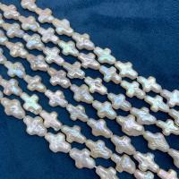 Reborn Cultured Freshwater Pearl Beads, Cross, DIY, white, 9-10mm cm 