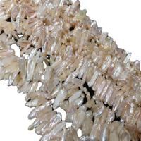 Biwa Cultured Freshwater Pearl Beads, Natural & fashion jewelry & DIY, white, 8-17mm .78-15.75 Inch 