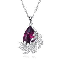 Sterling Silver Pendants, 925 Sterling Silver, with Crystal, for woman 